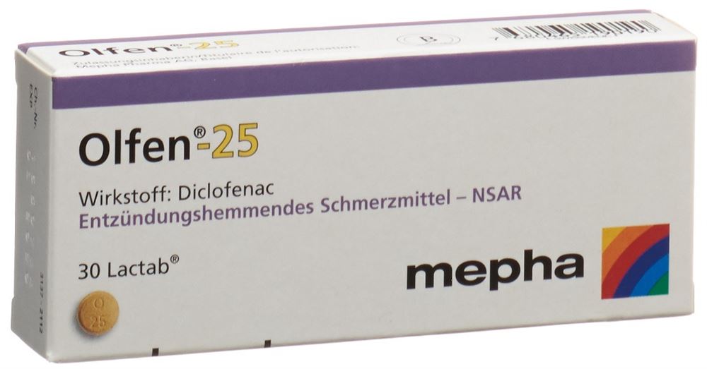 OLFEN Lactab 25 mg 30 pce