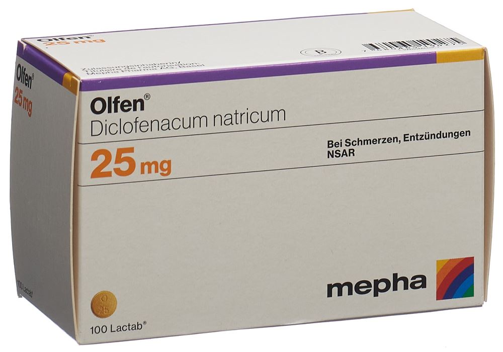 OLFEN Lactab 25 mg 100 pce