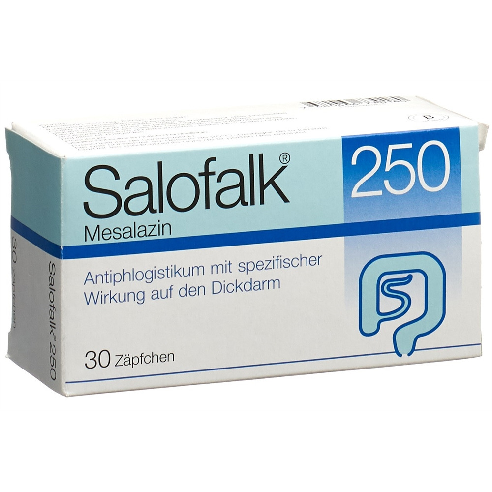 SALOFALK supp 250 mg 30 pce