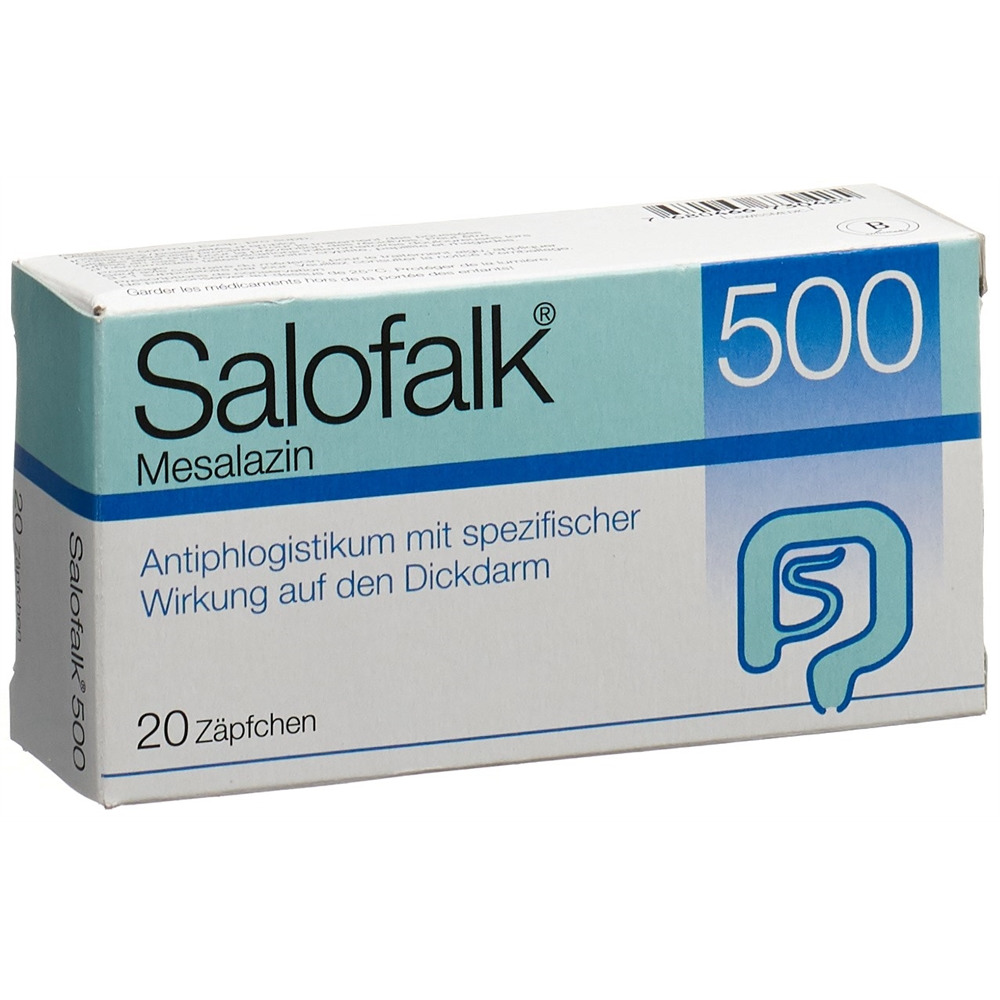 SALOFALK supp 500 mg 20 pce