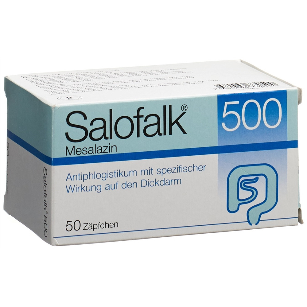 SALOFALK supp 500 mg 50 pce
