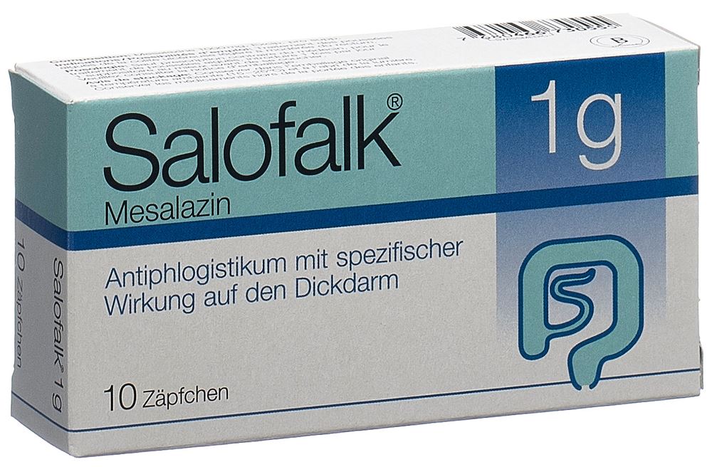 SALOFALK supp 1 g 10 pce