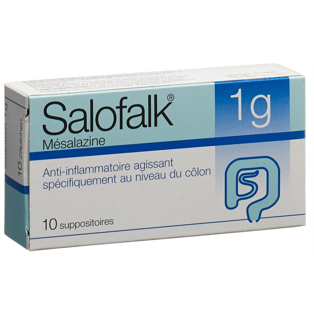 SALOFALK supp 1 g 10 pce