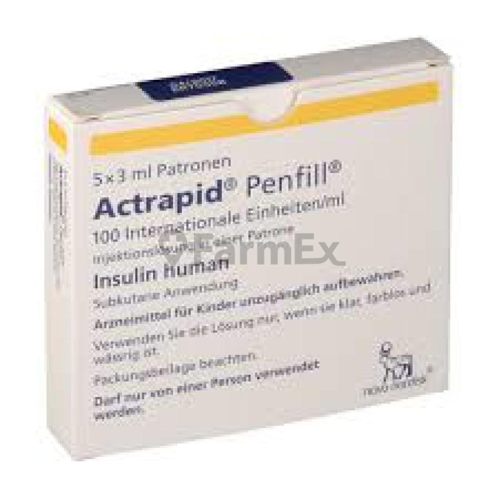 INSULINE Actrapid HM 100 UI/ml Penfill 5 x 3 ml