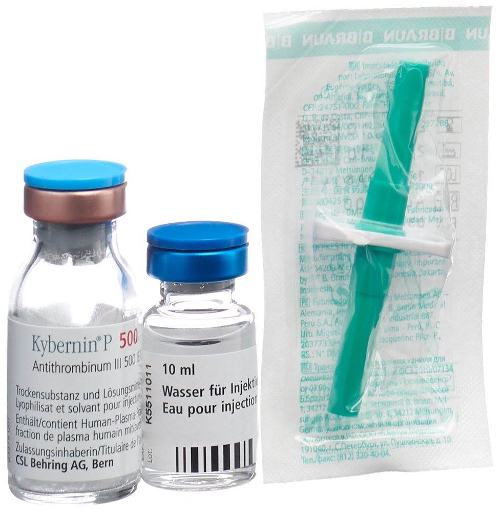 Kybernin P 500, Pulver und Lösungsmittel zur Herstellung einer Injektions-/Infusionslösung