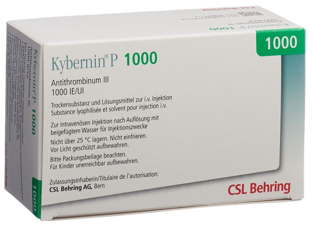 Kybernin P 1000, Pulver und Lösungsmittel zur Herstellung einer Injektions-/Infusionslösung