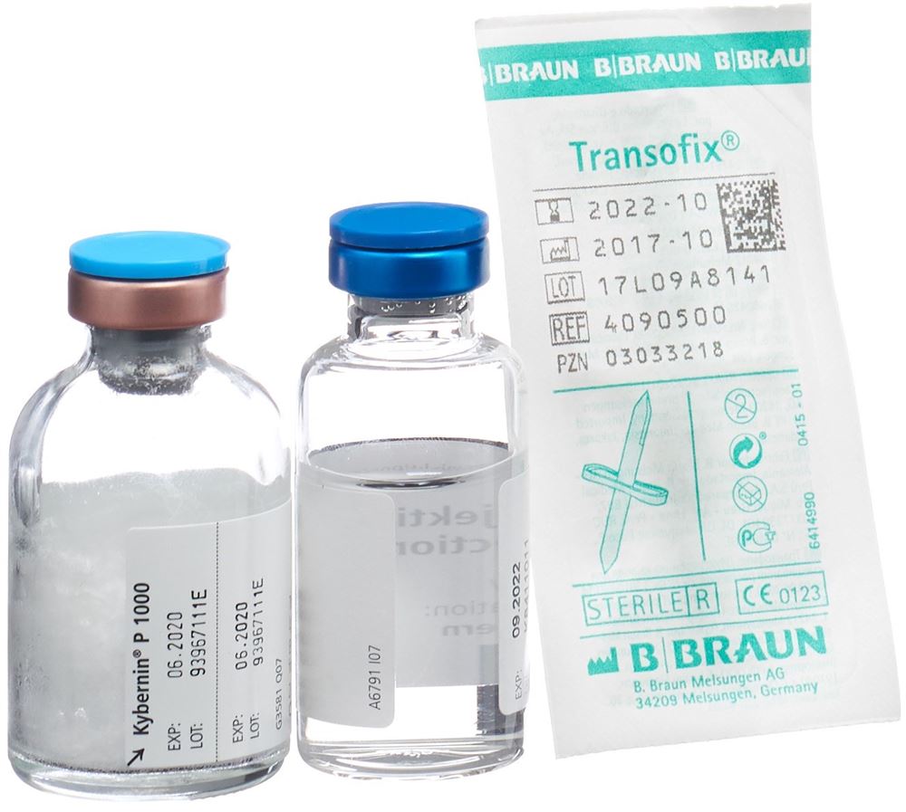 Kybernin P 1000, Pulver und Lösungsmittel zur Herstellung einer Injektions-/Infusionslösung