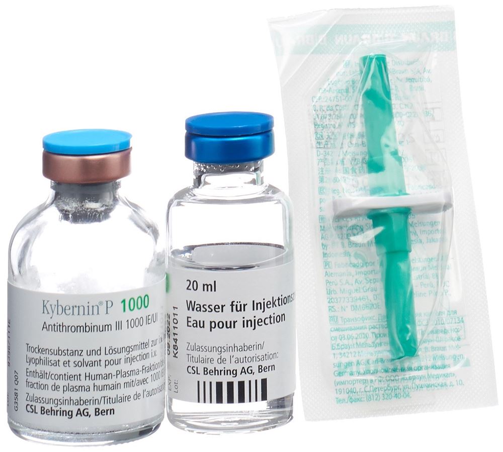 Kybernin P 1000, Pulver und Lösungsmittel zur Herstellung einer Injektions-/Infusionslösung