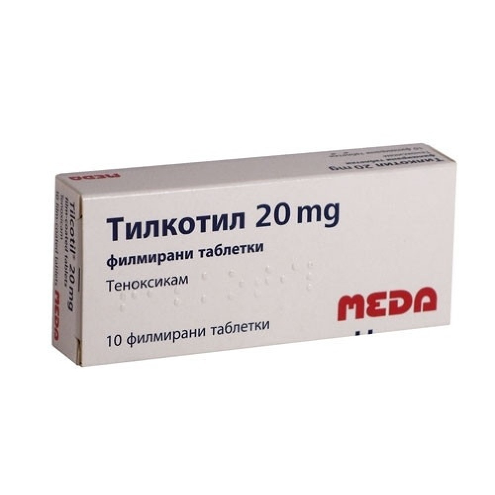 TILCOTIL cpr pell 20 mg 10 pce