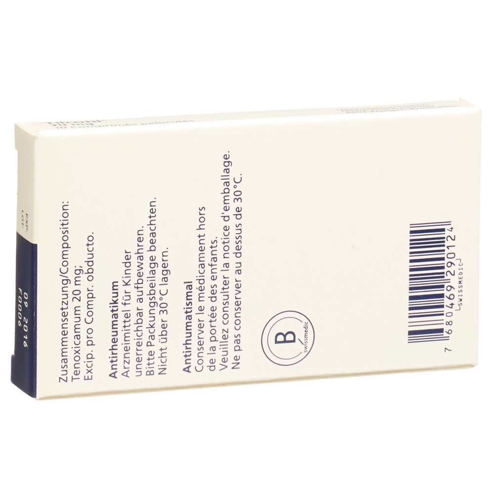 TILCOTIL cpr pell 20 mg 10 pce