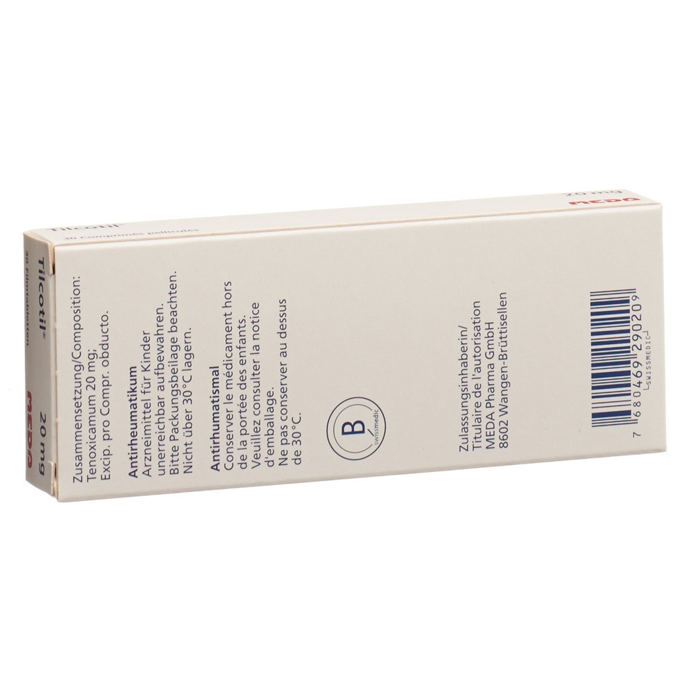 TILCOTIL cpr pell 20 mg 30 pce