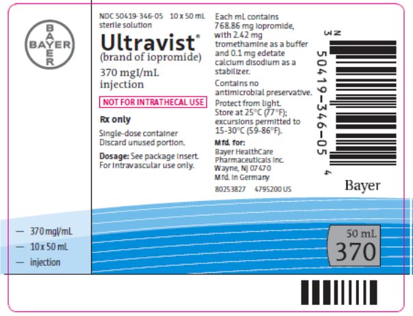 ULTRAVIST sol inj 370 mg/ml 500ml 8 fl 500 ml