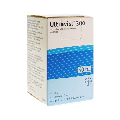 Ultravist 300, sol inj 300 mg , fl 50 ml (ancien)