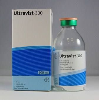 Ultravist cartouches pré-rempl, sol inj 300 mg , 125 ml