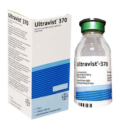 Ultravist cartouches pré rempl, sol inj 370 mg , 10x 100 ml