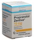 PROPRANOLOL Zentiva cpr pell 10 mg bte 60 pce