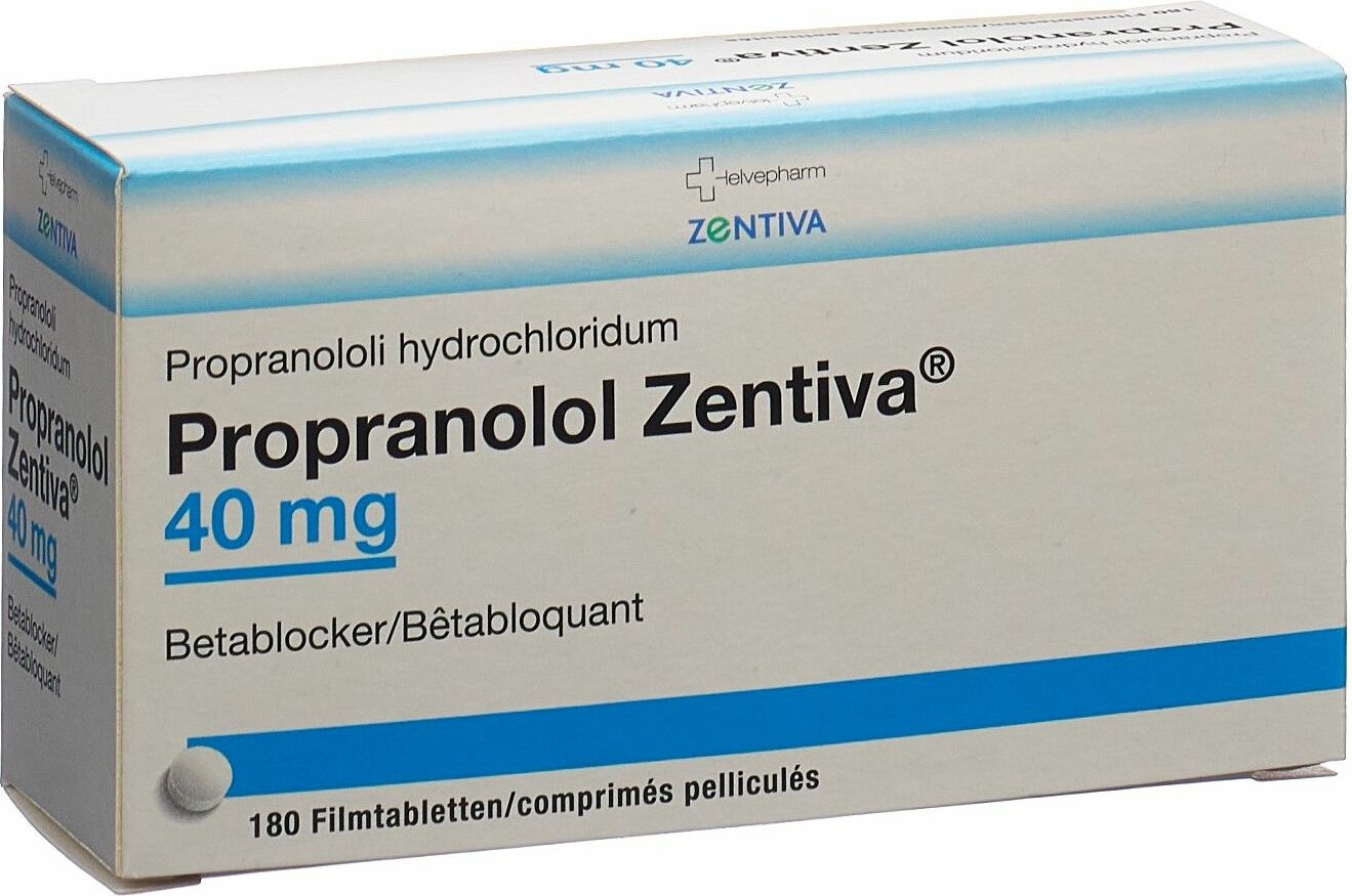 PROPRANOLOL Zentiva cpr pell 40 mg bte 60 pce
