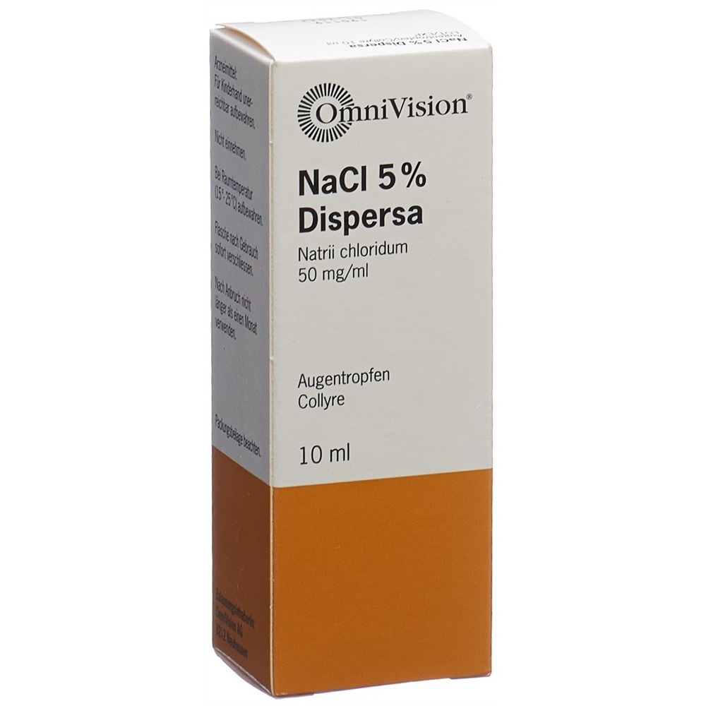 NACL Dispersa gtt opht 5 % fl 10 ml