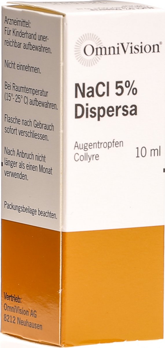 NACL Dispersa gtt opht 5 % fl 10 ml