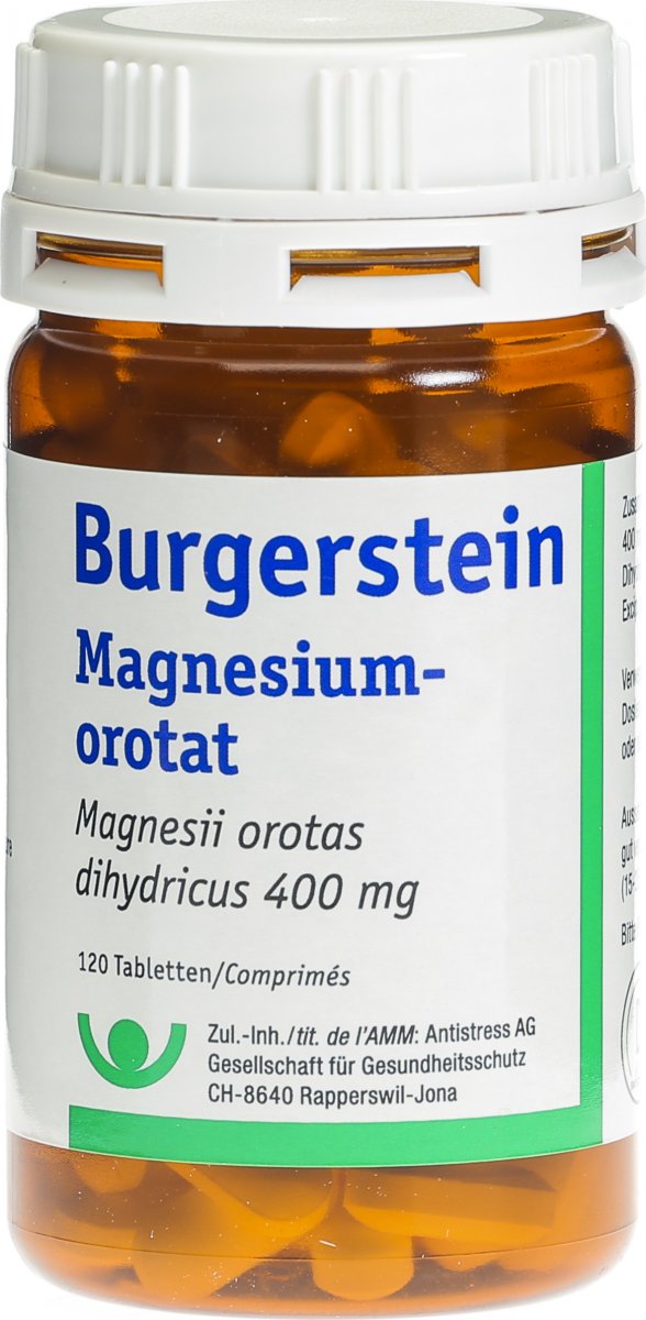 BURGERSTEIN Orotate de magnésium cpr bte 120 pce