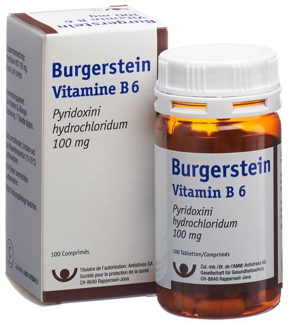 BURGERSTEIN Vitamine B6 cpr 100 mg bte 100 pce