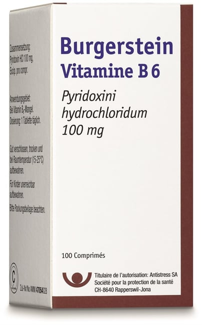 BURGERSTEIN Vitamine B6 cpr 100 mg bte 100 pce