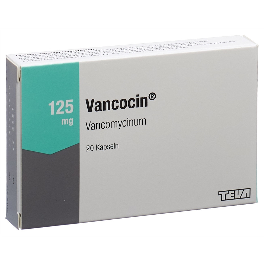 VANCOCIN caps 125 mg 20 pce