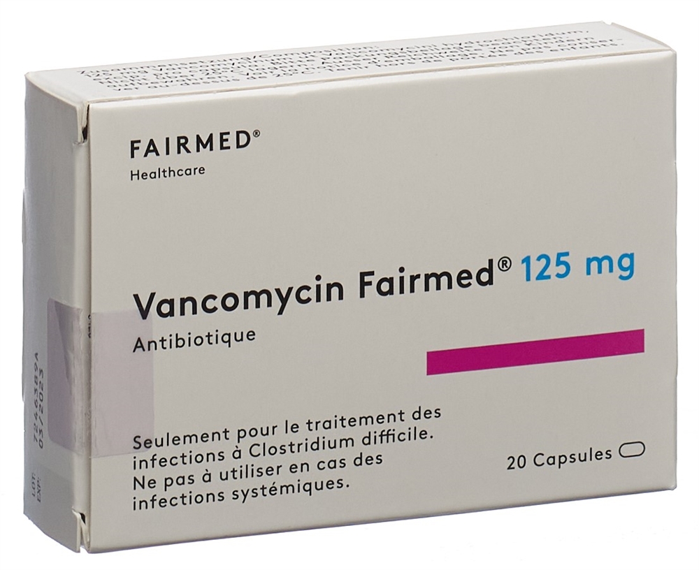 VANCOCIN caps 125 mg 20 pce