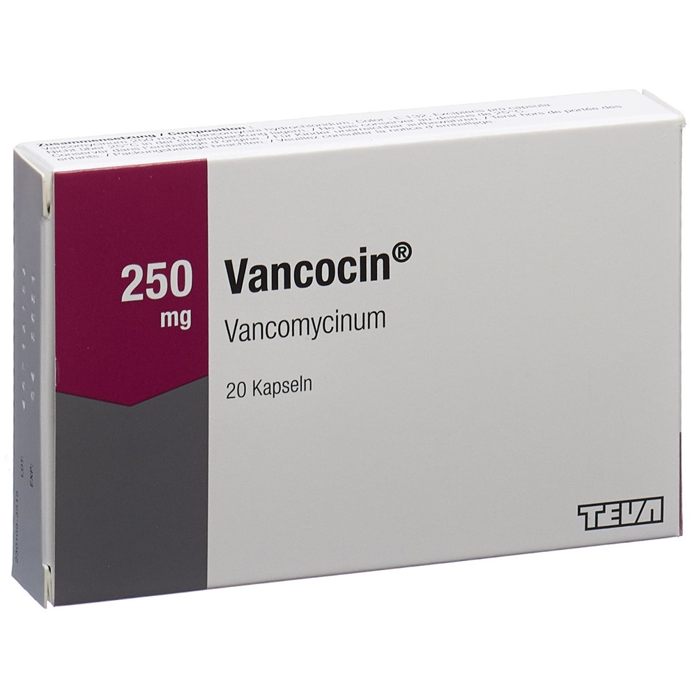 VANCOCIN caps 250 mg 20 pce
