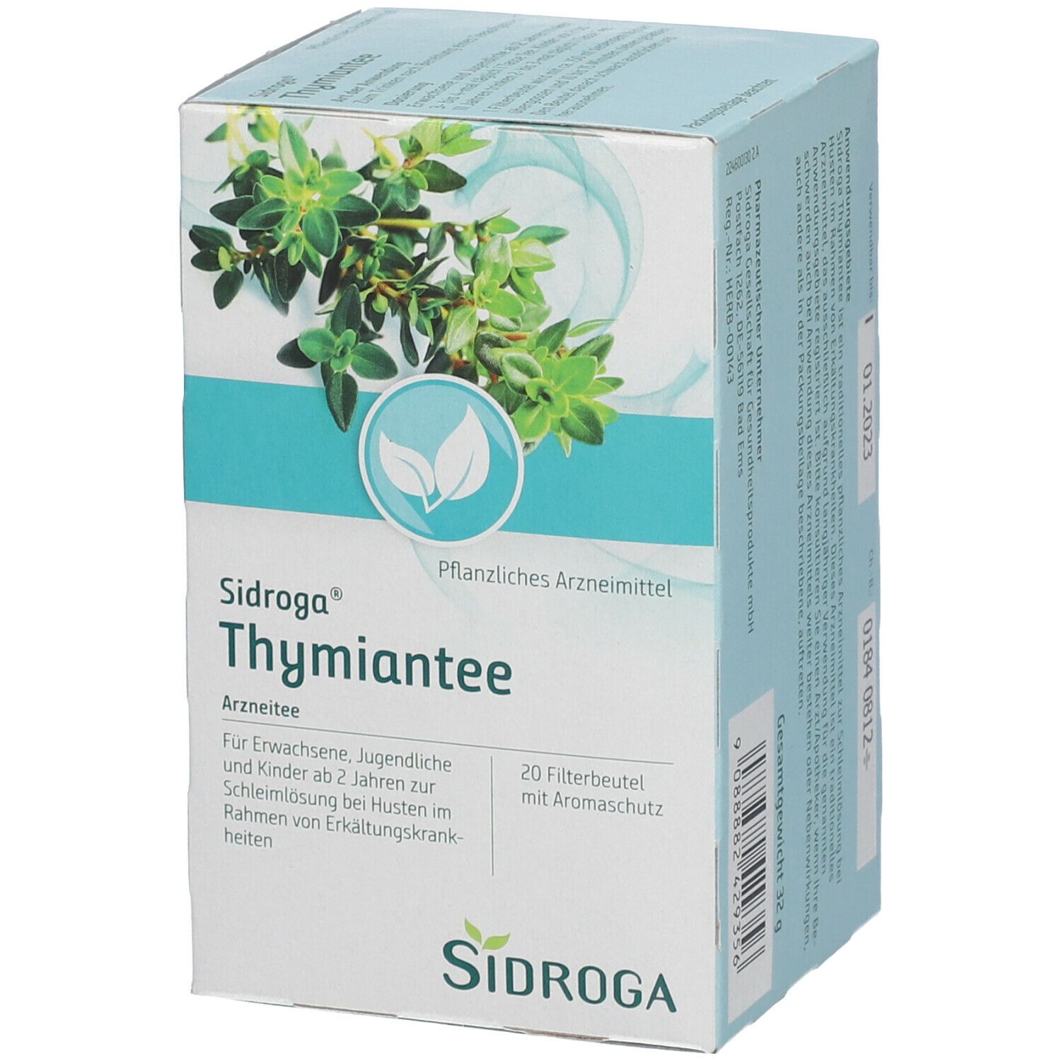 SIDROGA thym 20 sach 1.6 g