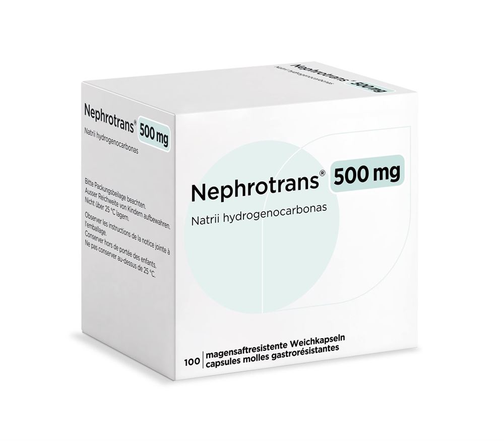 Nephrotrans 500 mg, magensaftresistente Weichkapseln