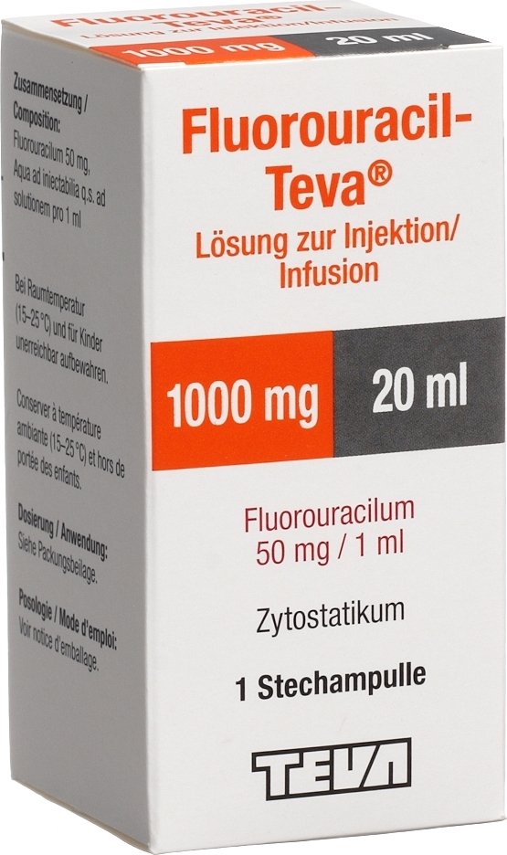 FLUOROURACIL Teva 1000 mg/20ml flac 20 ml