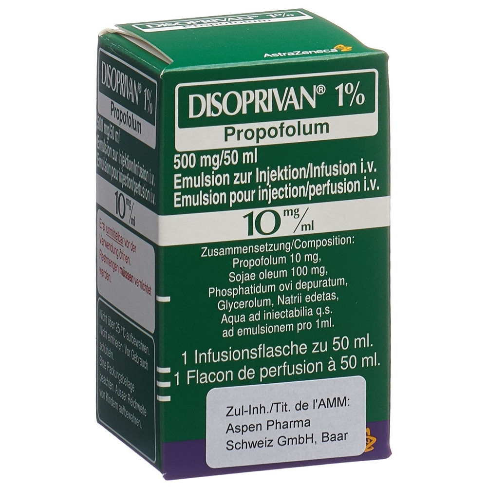 DISOPRIVAN 1% 500 mg/50ml flac 50 ml