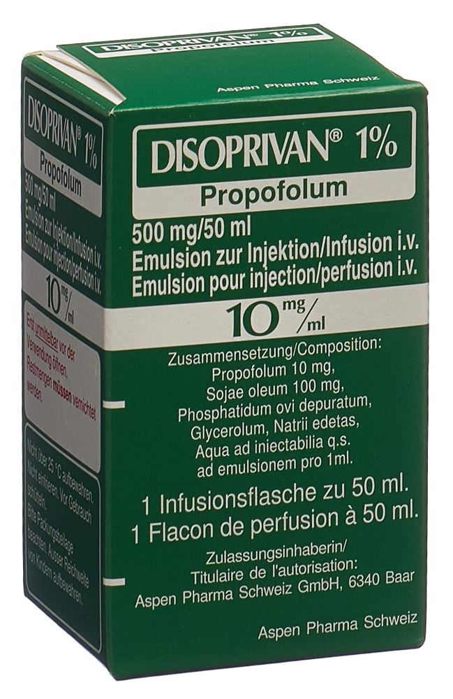 DISOPRIVAN 1% 500 mg/50ml flac 50 ml