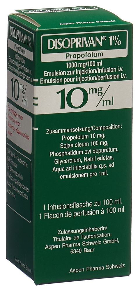 DISOPRIVAN 1% 1 g/100ml flac 100 ml