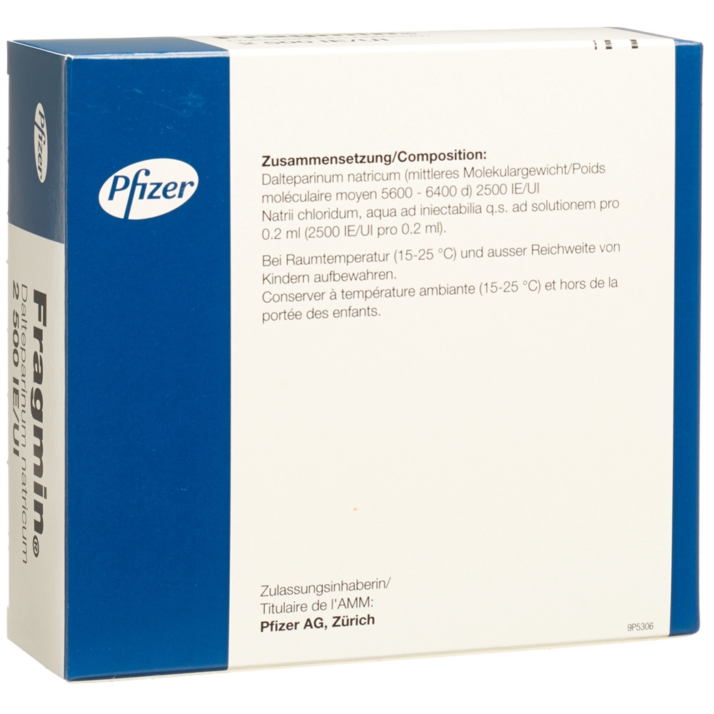 Fragmin 2'500 I.E./0.2 mL, Injektionslösung
