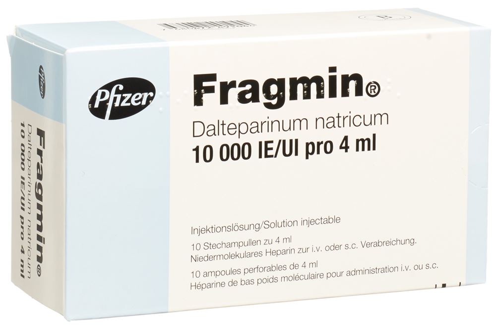 FRAGMIN sol inj 10000 UI/4ml 10 flac 4 ml