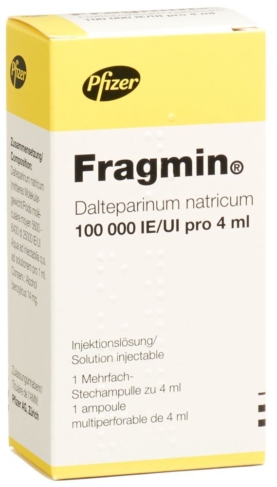 Fragmin 100'000 I.E./4 mL, Injektionslösung