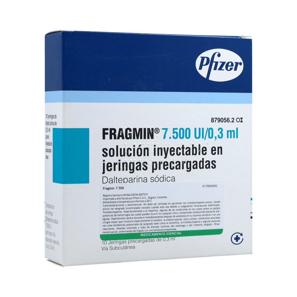 FRAGMIN sol inj 7500 UI/0.3ml 10 ser pré 0.3 ml