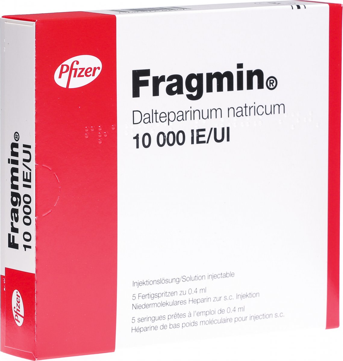 FRAGMIN sol inj 10000 UI/0.4ml 5 ser pré 0.4 ml