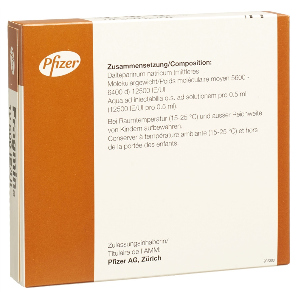Fragmin 12'500 I.E./0,5 mL, Injektionslösung