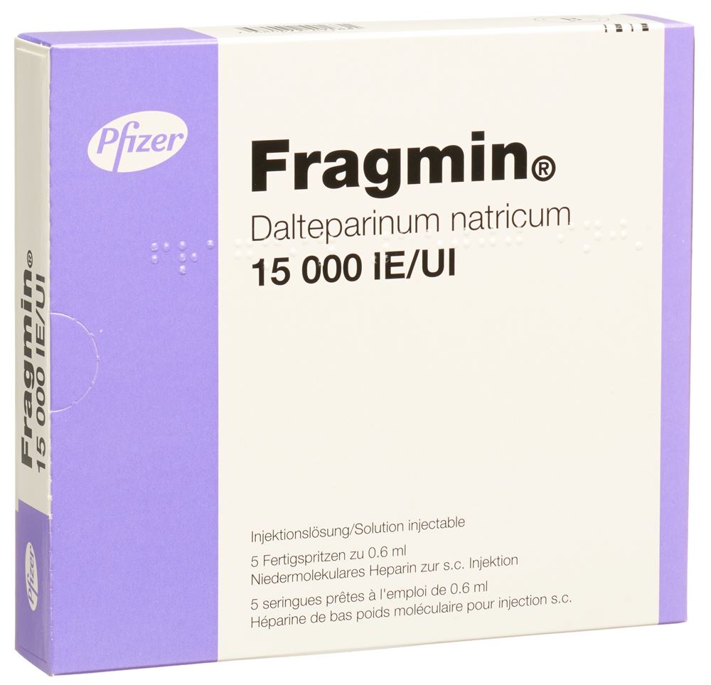 Fragmin 15'000 I.E./0,6 mL, Injektionslösung