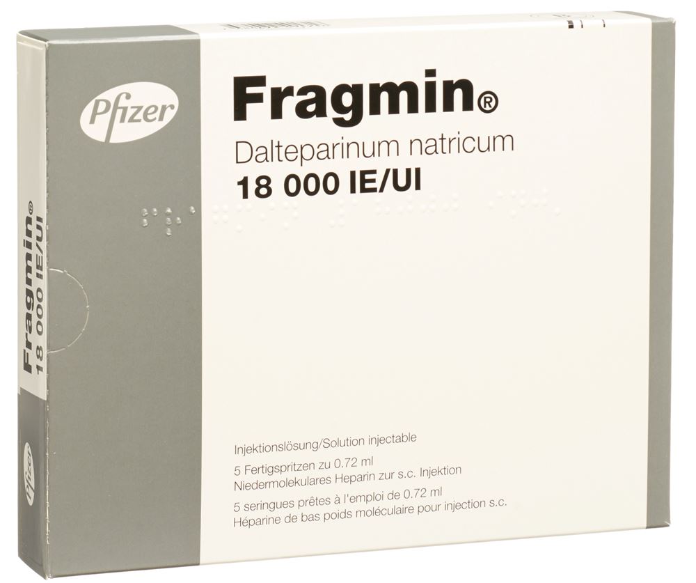 FRAGMIN sol inj 18000 UI/0.72ml 5 ser pré 0.72 ml
