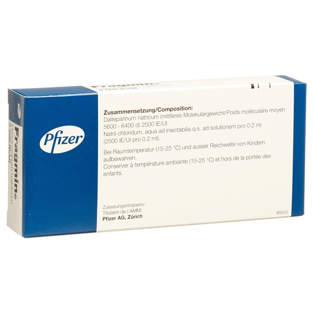 Fragmin 2'500 I.E./0.2 mL, Injektionslösung
