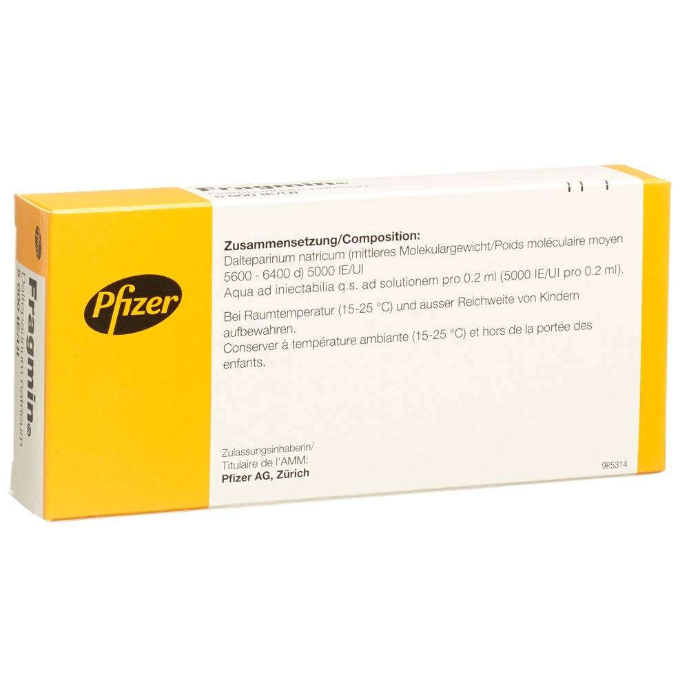 Fragmin 5'000 I.E./0.2 mL, Injektionslösung