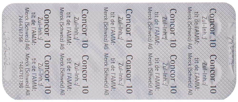 CONCOR cpr pell 10 mg 100 pce