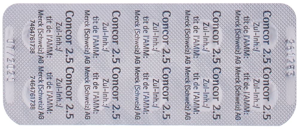 CONCOR cpr pell 2.5 mg 30 pce