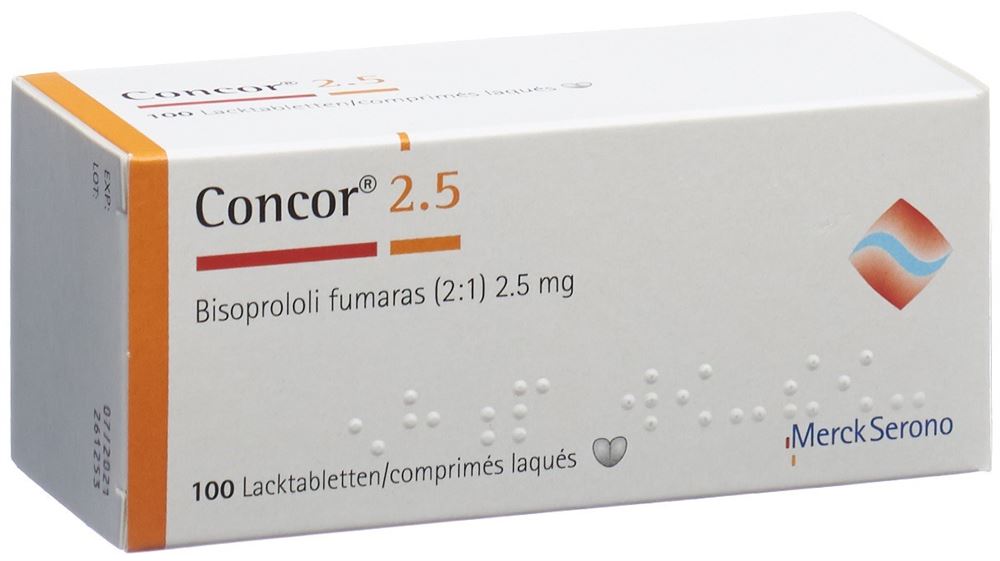 CONCOR cpr pell 2.5 mg 100 pce