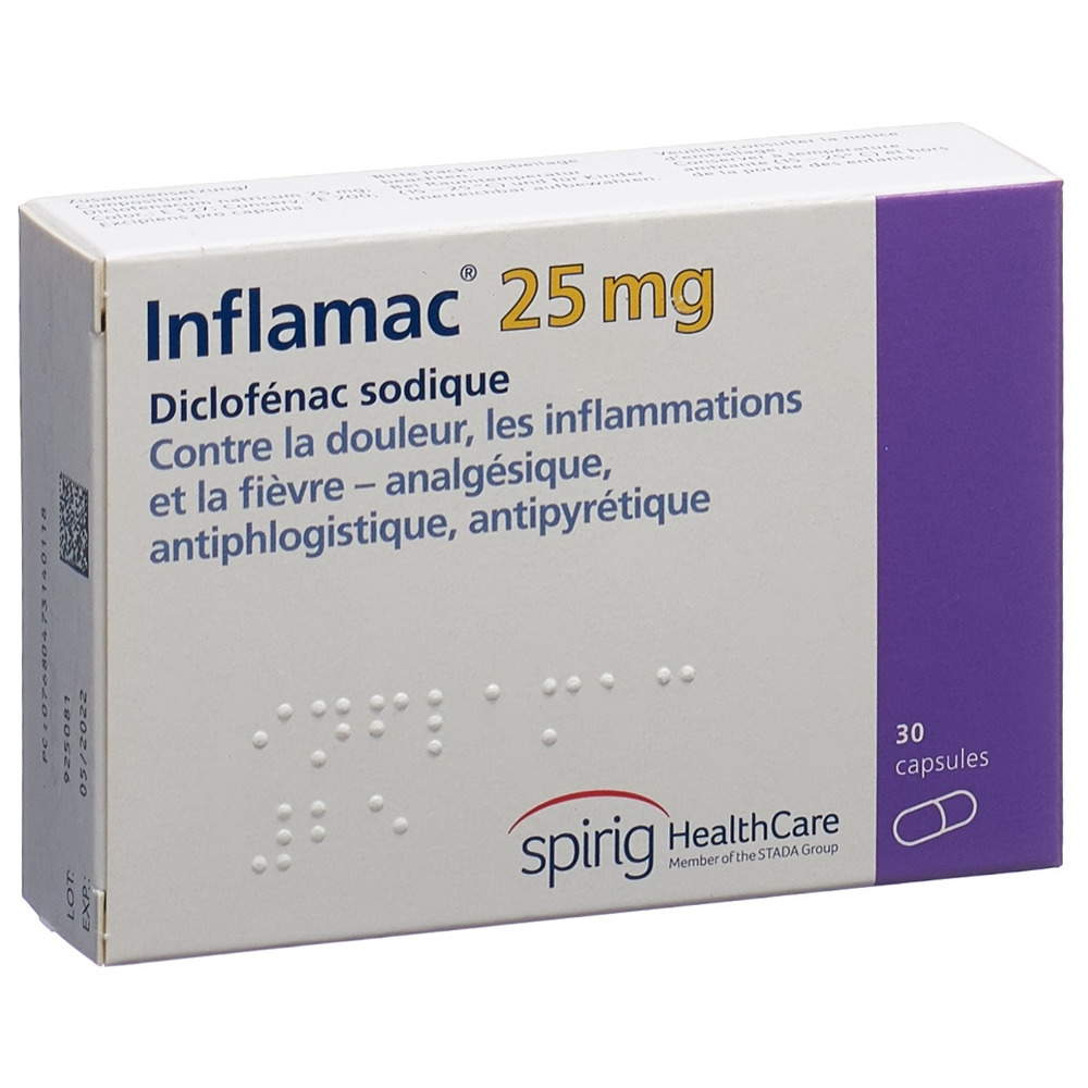 INFLAMAC caps 25 mg 30 pce