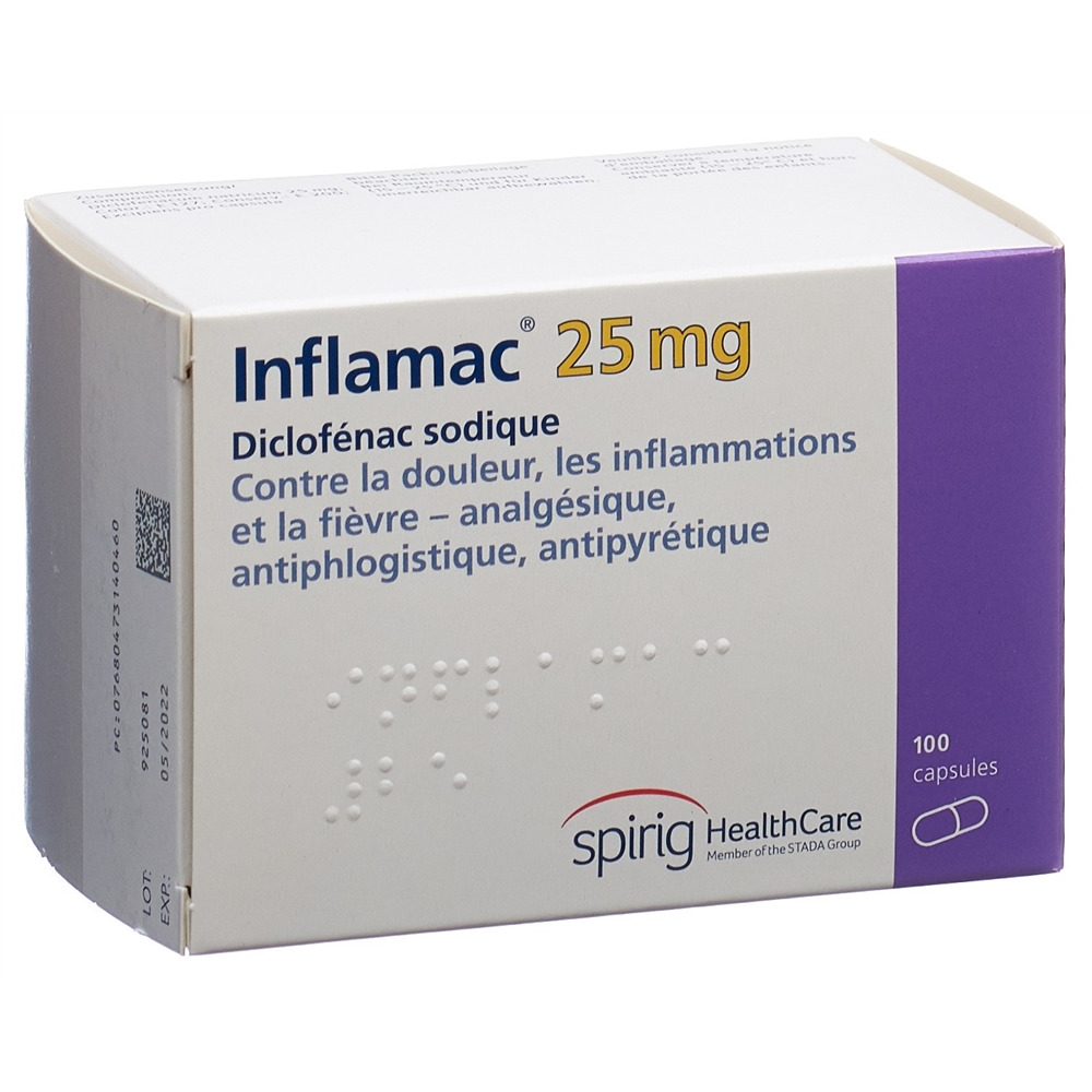 INFLAMAC caps 25 mg 100 pce